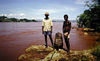 A river bleeding away the topsoil. 